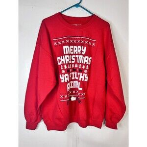 Home Alone Ugly Sweater Mens Sz XL Merry Christmas Ya Filthy Animal Crew Neck